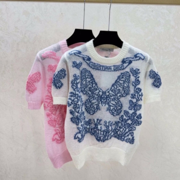 Dior Tops - Christian Dior Butterfly Knit Sweater